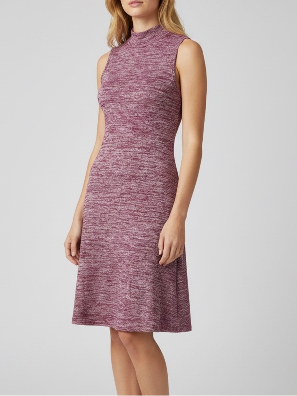 Aritzia Wilfred Free Hardison Sleeveless Dress Heathered Berry